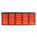 10ft Workbench Storage Cabinet with 35 Drawers