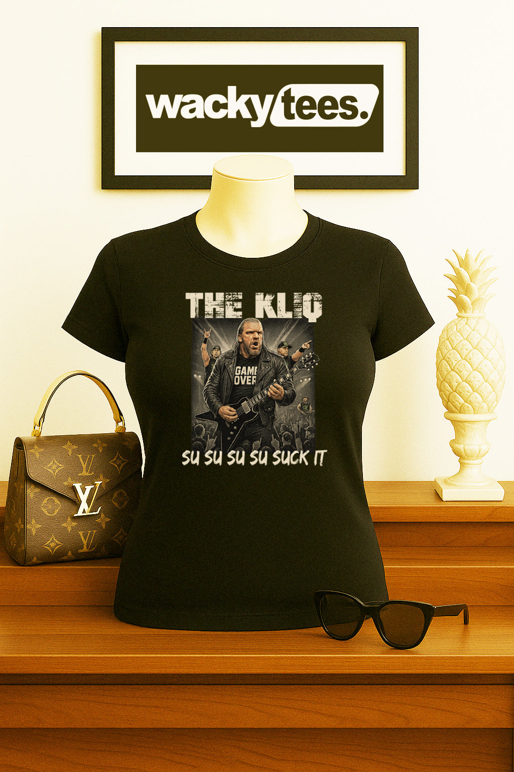 The Kliq Concert Wrestling Parody Suck It The Game Graphic Shirt