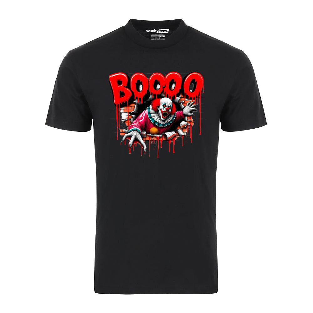 Halloween Horror Booo Pennywise 1 Distressed Graphic Tee Shirt
