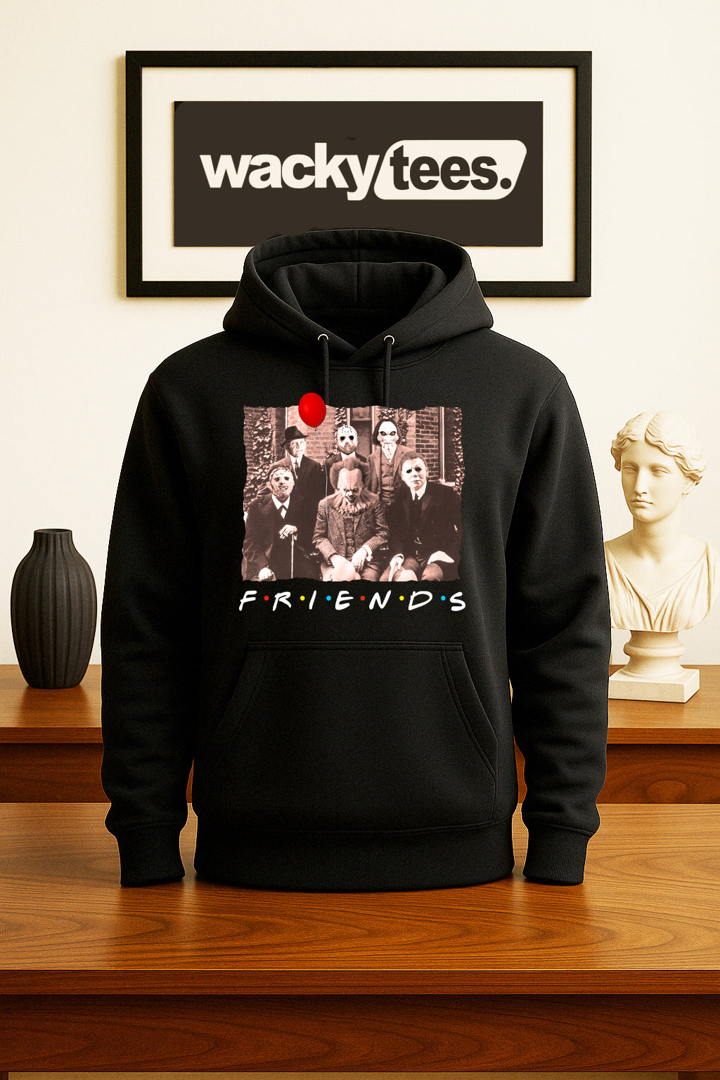 Friends Serial Killers Old Portrait Horror Terror Halloween Graphic Tee Shirt