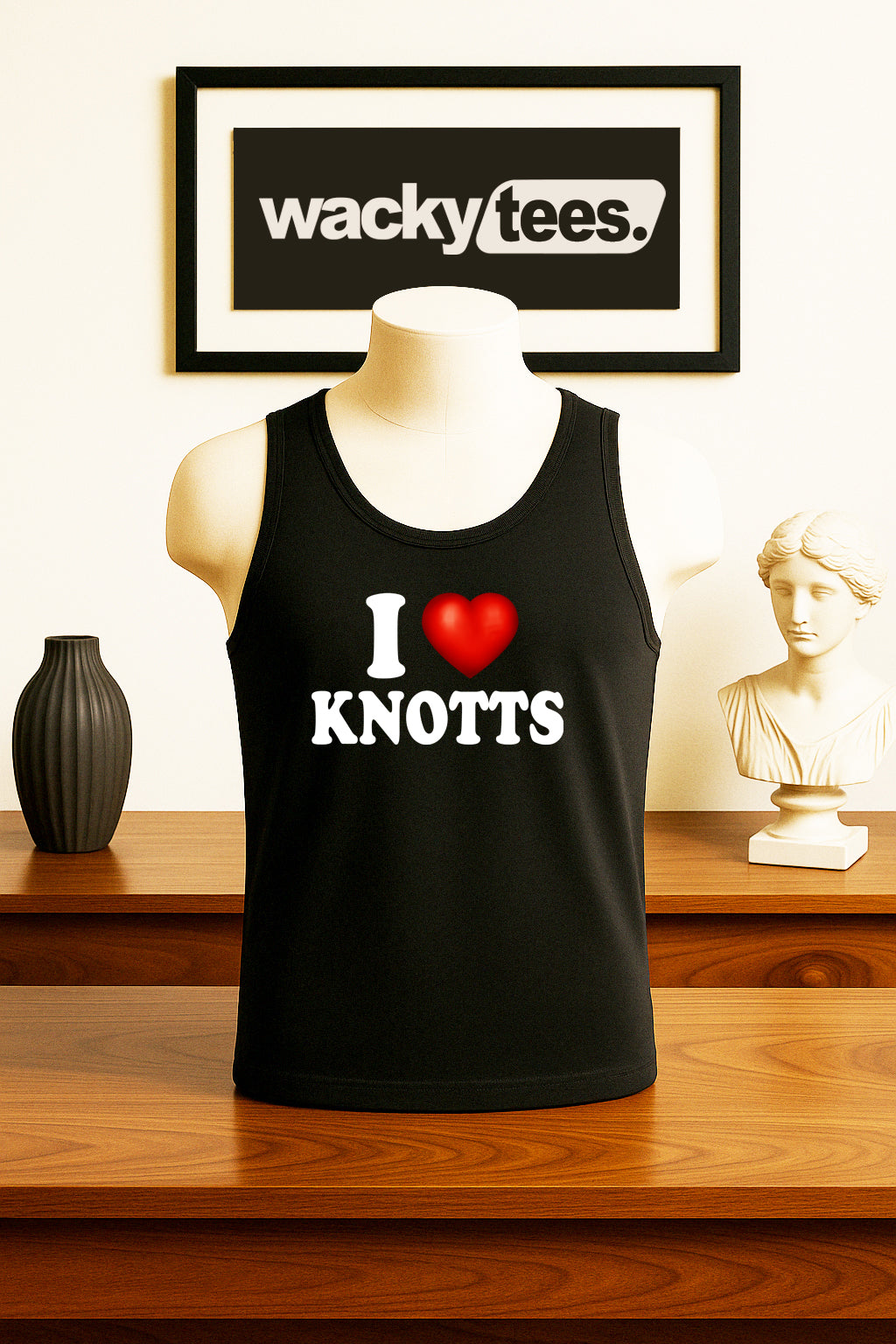I Love Knotts I Heart Funny Adult Humor Graphic Tee Shirt