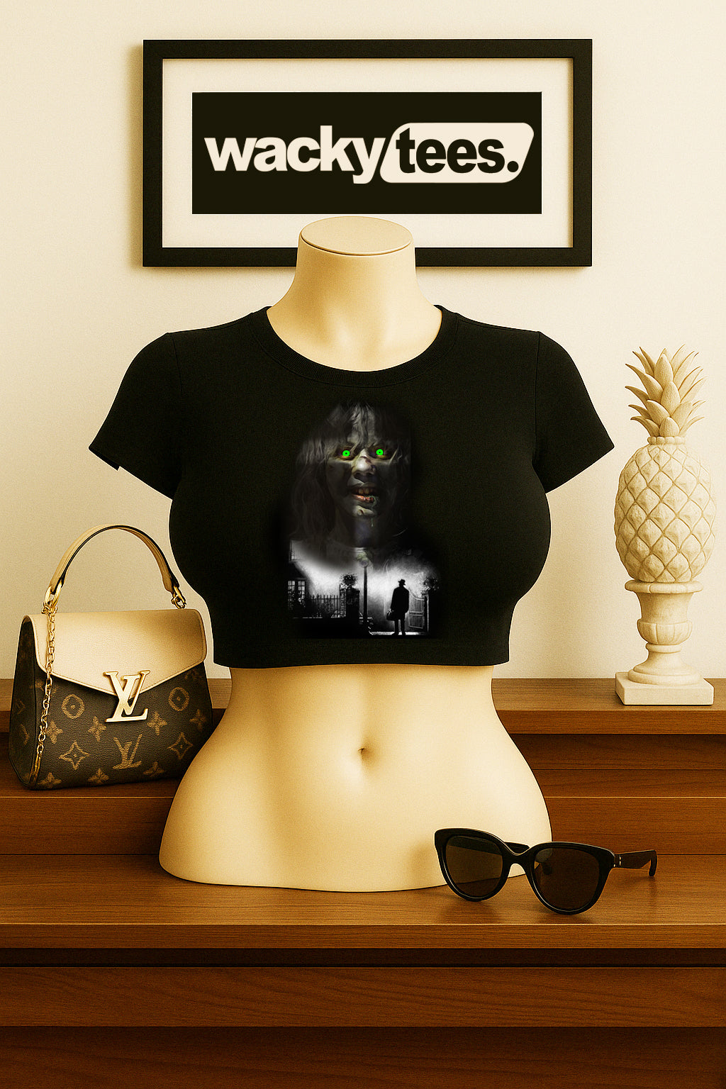 The Exorcist Cross Horror Terror Halloween Graphic Tee Shirt