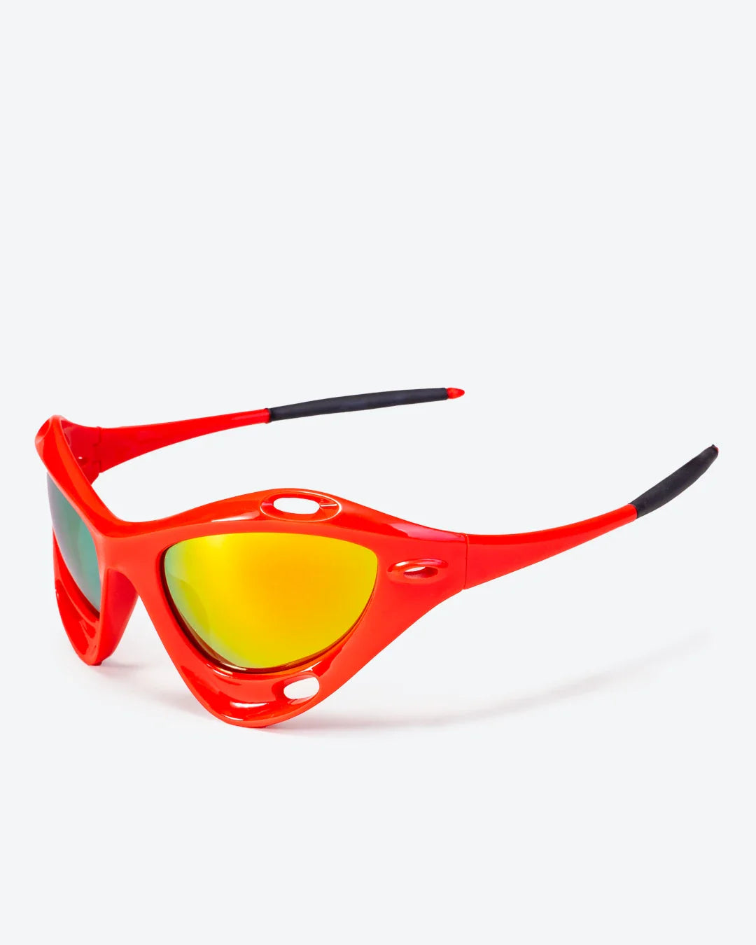 Vortex - Gold Mirrored Lenses, White Frame